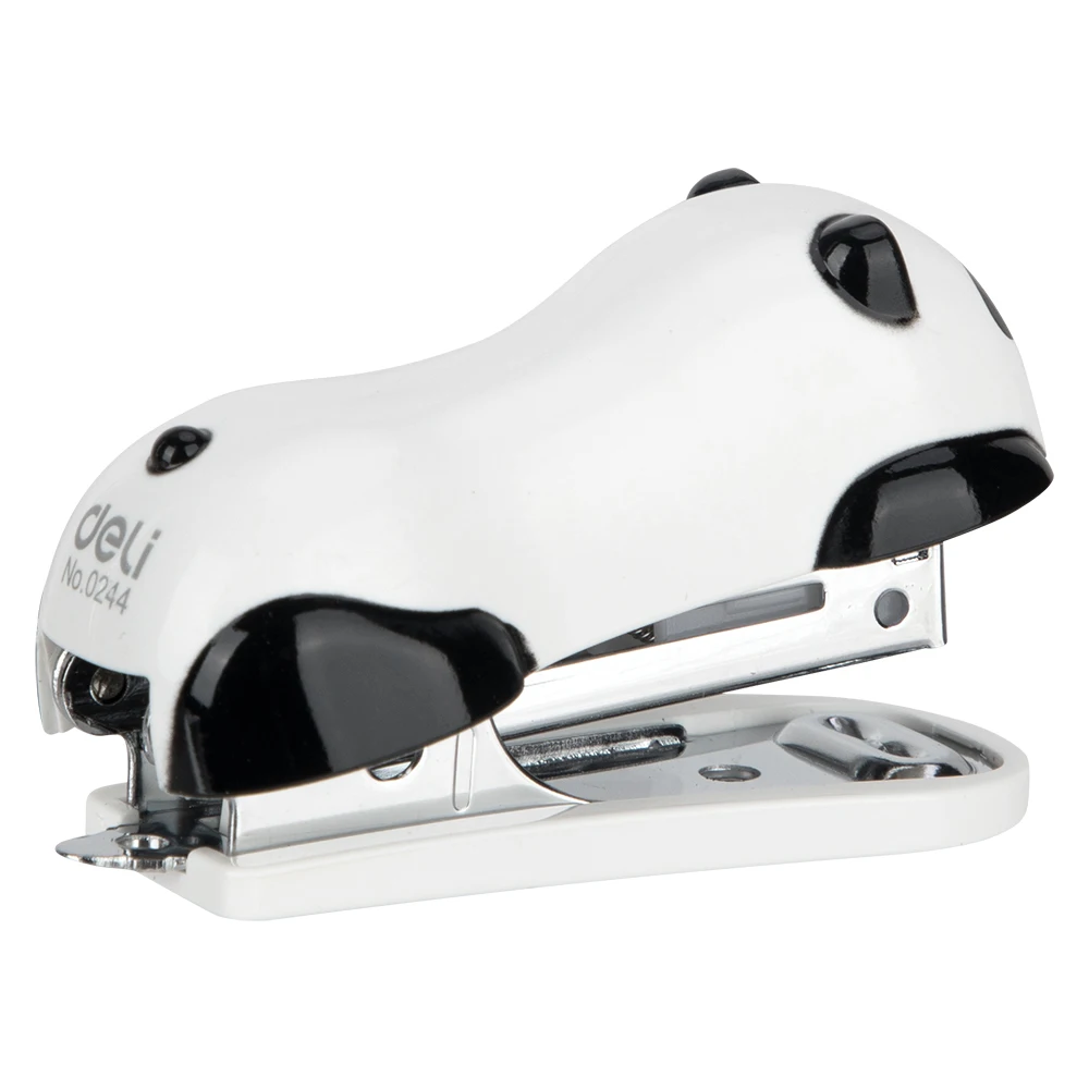DELI Mini Stapler Panda deli 0453 1 Set with staples cute stapler stationery office supply School accessories