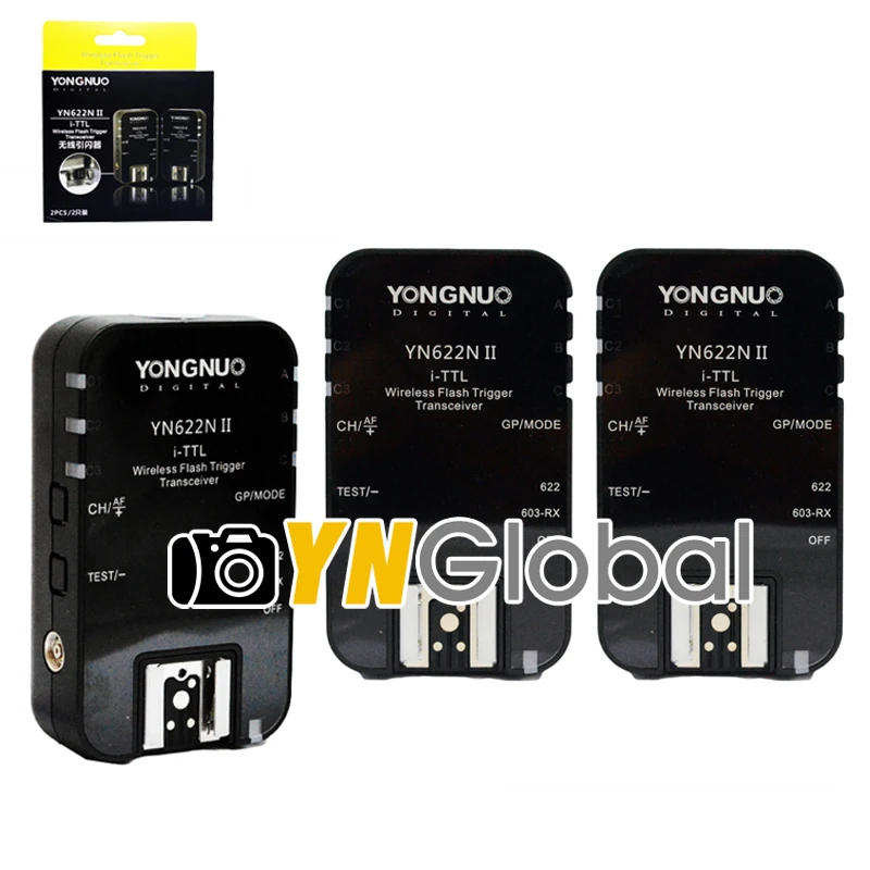 Yongnuo 3 . YN622N II i-TLL      Nikon D70 D70S D60 D80 D90  Yongnuo YN565 YN568 Flash