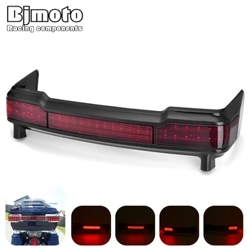 

BJMOTO Motorcycle LED Tail Light Trunk King Tour Pak Wrap Around Runing Brake Turn Signal Light For Touring Models 2009-2013
