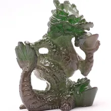 Аллохроический талисман, зеленый денежный дракон, фэншуй, лучшие подарки, подарок, искусство и ремесла, орнамент изменит цвет, чайный питомец, S1174A