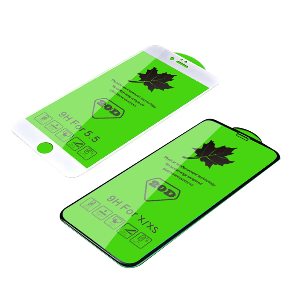 

20 PCS 20D Tempered Glass Full Glue Coverage Screen Protective Protector Film for iPhone 11 Pro XS XR XS max