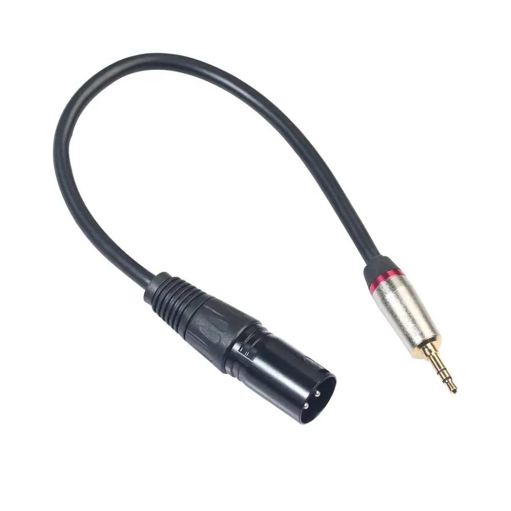 

0.3m XLR 3-Pin Male to 3.5mm Stereo Plug Shielded Microphone Mic Cable TRS cable jack 3.5 male to female REXLIS