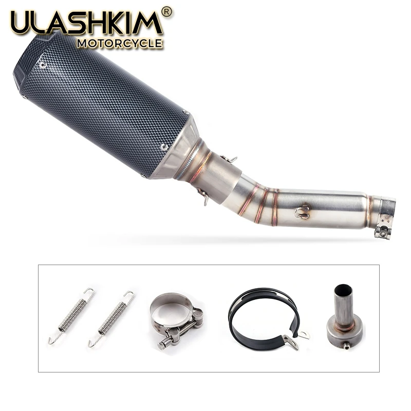 

Motorcycle Exhaust Muffler Pipe Link middle Pipe Slip On For HONDA CBR400 CB500R CBR500R 2013-2015 CB400X CB500X 2013-2016