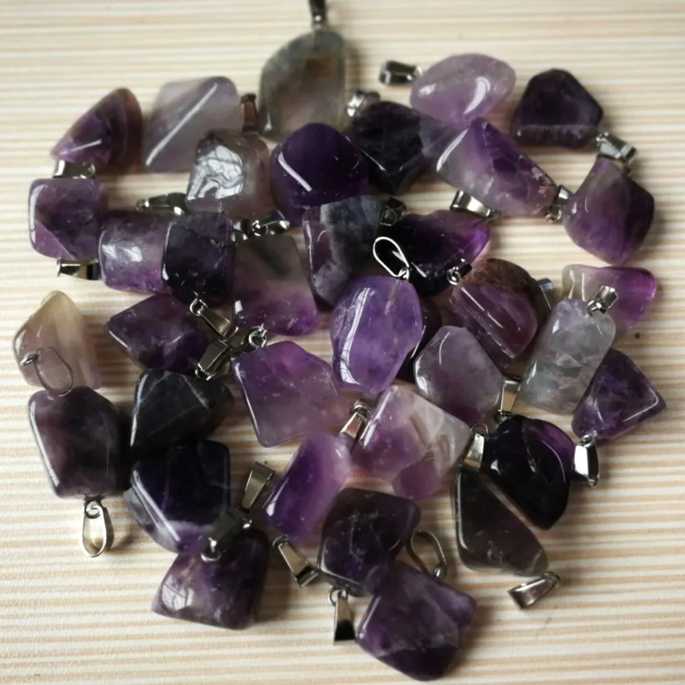 Новинка 2019 ювелирные изделия хит продаж целебные аметисты нерегулярные подвески