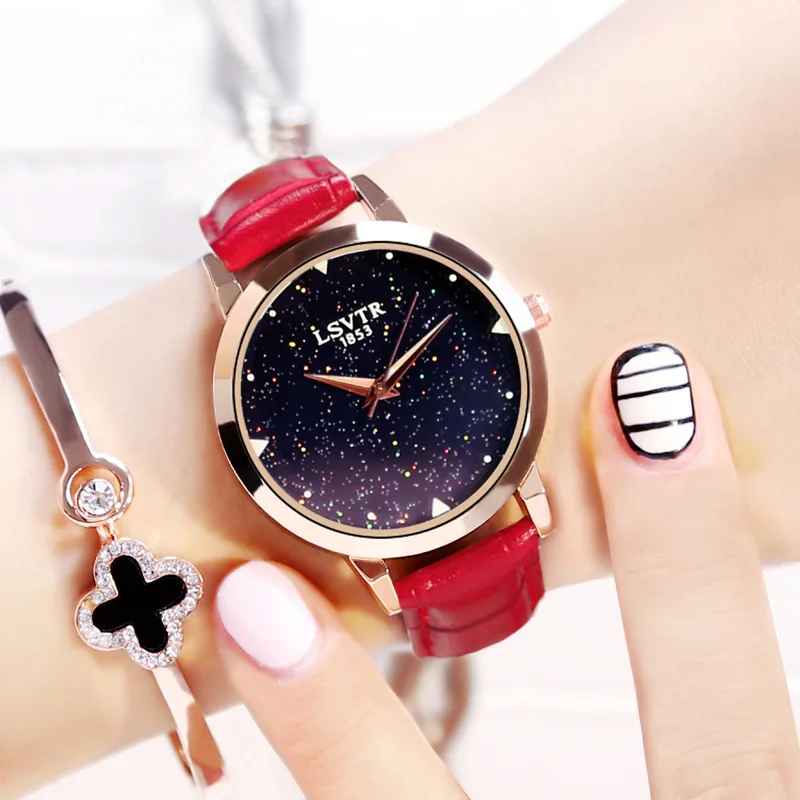 

Shaking the same paragraph with the net red Ming stars empty watch raw ladies simple fashion trend student leisure atmosphere be