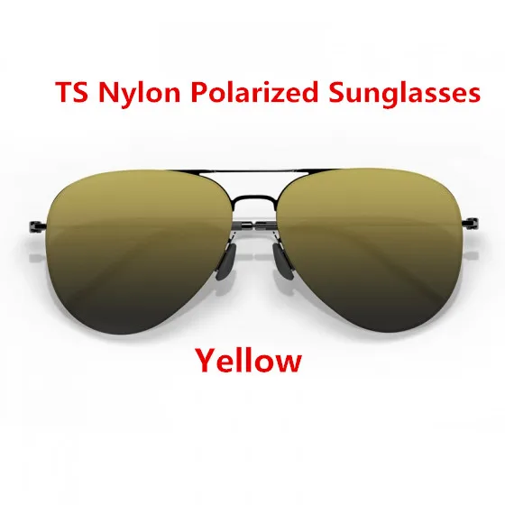 New Xiaomi Mijia Turok Steinhardt TS Nylon Polarized Sunglasses Colorful RETRO UV-Proof Fashionable Sunglass For Adults - Color: Nylon Yellow