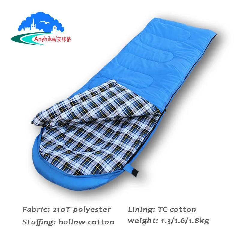 

Outdoor camping envelope sleeping bag waterproof keep warm 1.6kg three seasons sleeping bag ultra-small size for camping hiking