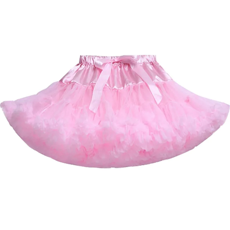От 70 до 180 см, Детская Кружевная юбка-пачка бальное платье для девочек, фатиновая юбка для девочек юбка-пачка для выступлений, Детская кружевная одежда балетная юбка для младенцев - Цвет: Розовый