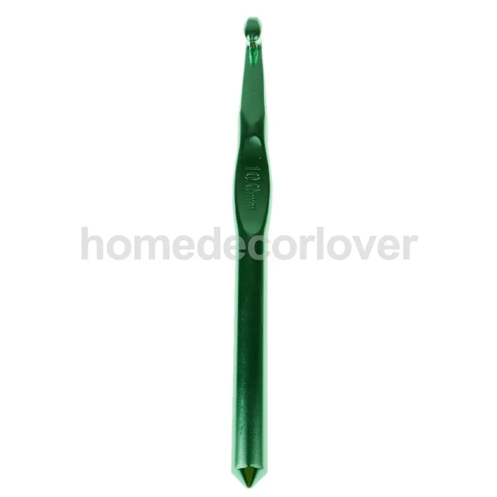 Aluminum Tunisian Afghan Crochet Hook Yarn Knitting Needles Hand Weaving Tool 7/8/10mm 