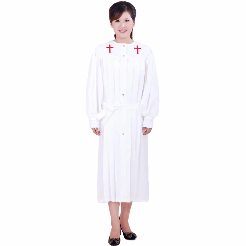 Women Christian Church Choir Dress Jesus Class Service Wear Wedding