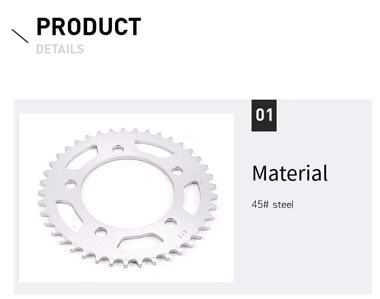 45# Сталь Материал 41 Т 500CC передачи мотоцикла Системы Задняя звездочка для Honda CB500 CBR500 CB CBR 500# c