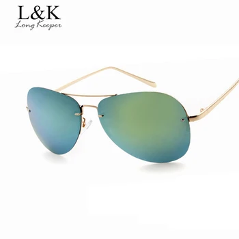 

Long Keeper Brand Rimless Sunglasses Women 2019 Hot Sale Most Popular Double Beam Gradient Designer Sun Glasses UV400 STYZ1722