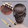 12 PCS Hair Clips Hairdressing Gold Black Section Clamps Metal Pro Hairdressing Hairpins Cutting Salon Hair Styling Tools ► Photo 3/6