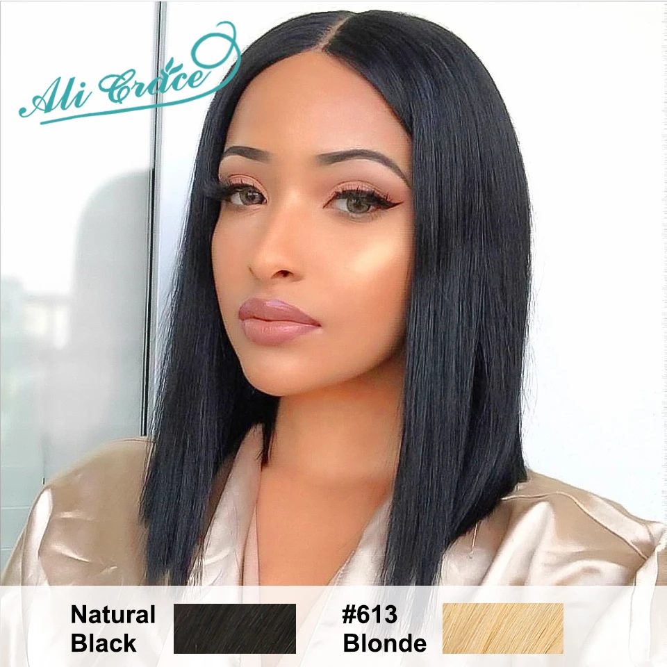 Ali Grace Short Blunt Cut Bob Wig For Black Women 613 Bob Wig