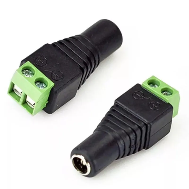 

5.5*2.1mm DC Power Male Female Plug Jack Adapter Connector for CCTV LED 5050 3528 5630 Strip Light