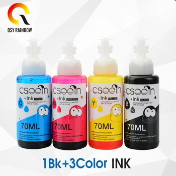 

4PCS 70ML Refill ink For Epson L100 L200 L211 L301 L303 L351 L358 L551 L558 L355 L80 Artisan 50 R380/R260/R280/R265/R360 Printer
