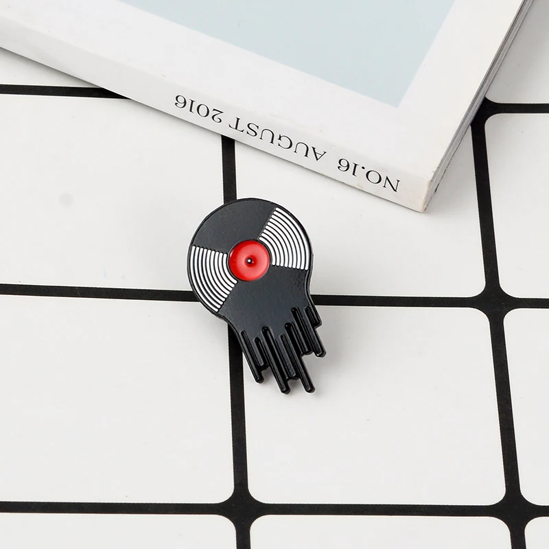 QIHE JEWELRY эмалевые булавки с проигрывателем записей музыкальная икона знака символ