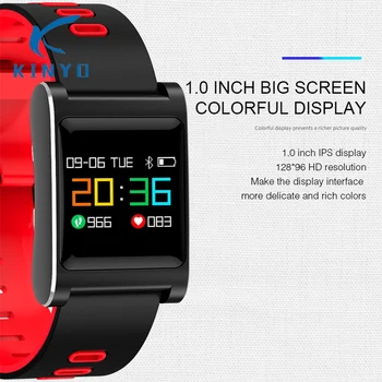 

New Smart band Blood Pressure Blood Oxygen Monitoring IP68 Waterproof Wristband Alarm clock Bracelet Fitness Tracker wristbands
