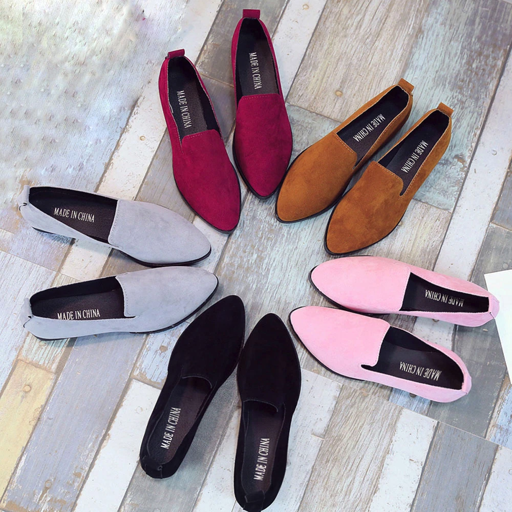 ladies flat casual shoes