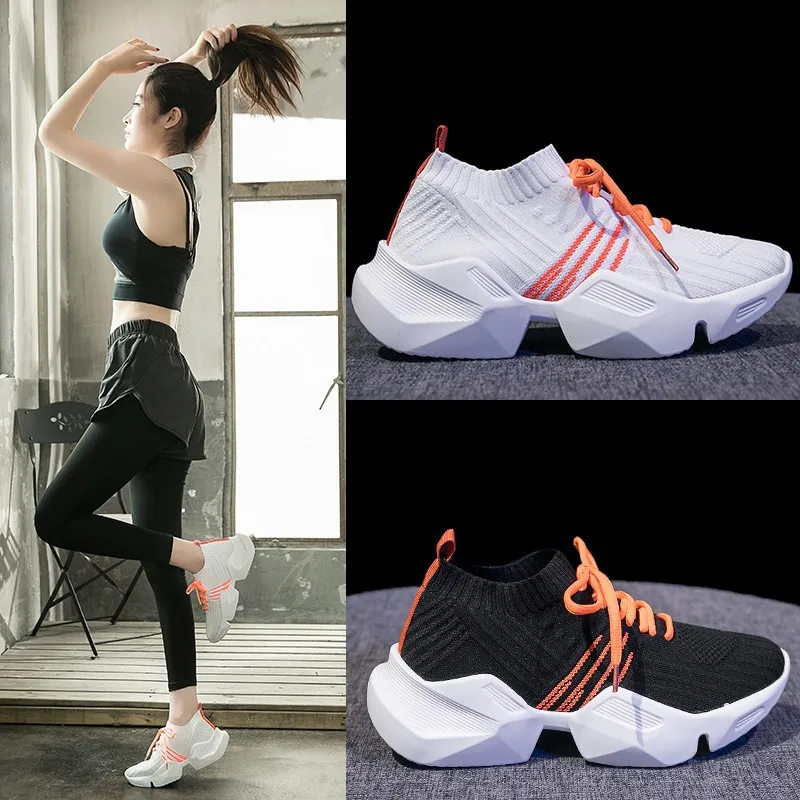 

Breathable Mesh Casual Sports Shoes Sneakers Women Running Shoes Fashion Non Slip Platform Shoes Ladies Vulcanized Old Dad Shoes