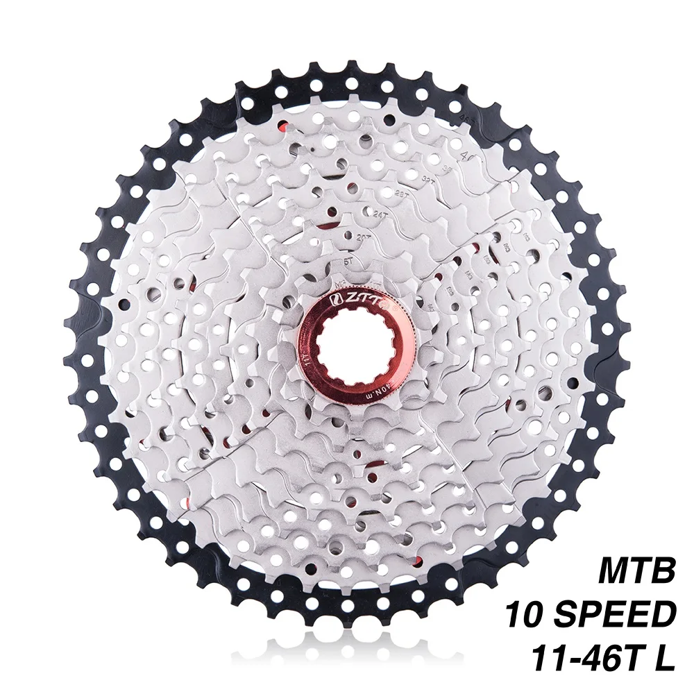 

ZTTO 11-46T 10 Speed 10s Wide Ratio MTB Mountain Bike Bicycle Cassette Sprockets for Shimano m590 m6000 m610 m780 X7 X9