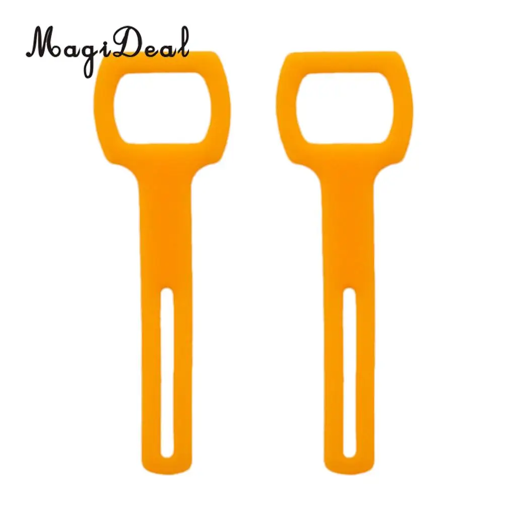 MagiDeal 2 Pcs Flexible Silicone Octopus Holder Straps Square 2nd Stage Regulator Retainer for Underwater Scuba Diving Diver