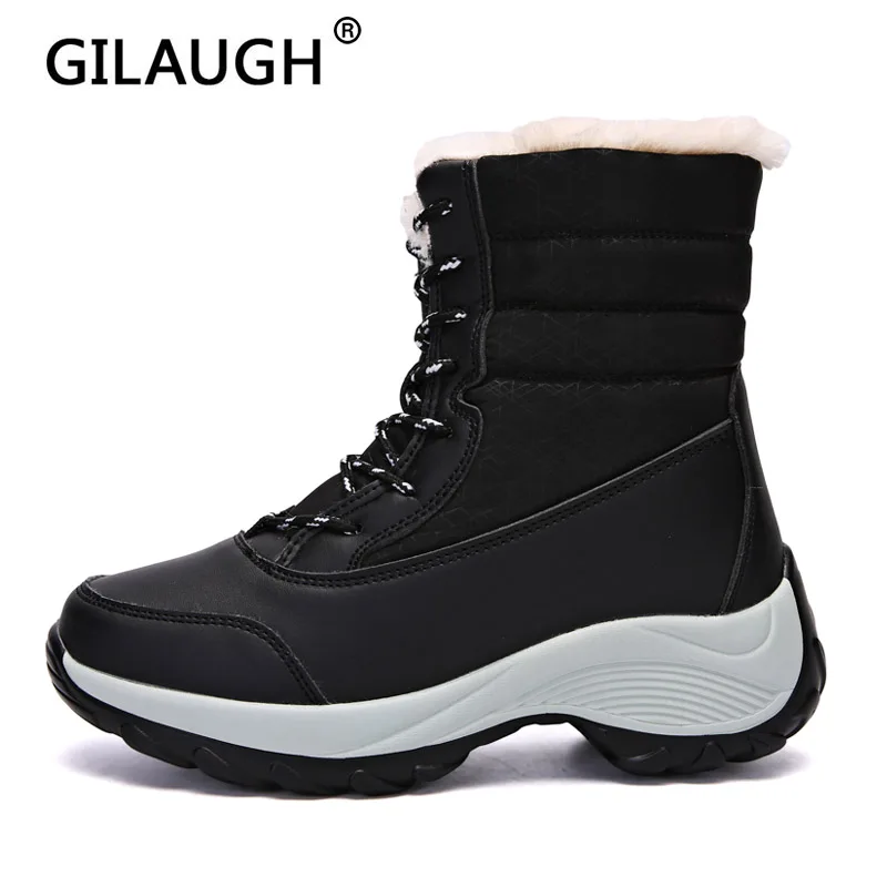 D'hiver Grande 42 Garder blue mollet forme De Imperméables Chaudes Coton black Plus Le Femme Femmes Taille Plate Neige 31 Chaud Red Bottes beige White Beige Mi ~ Gilaugh Haute BwqExIdB