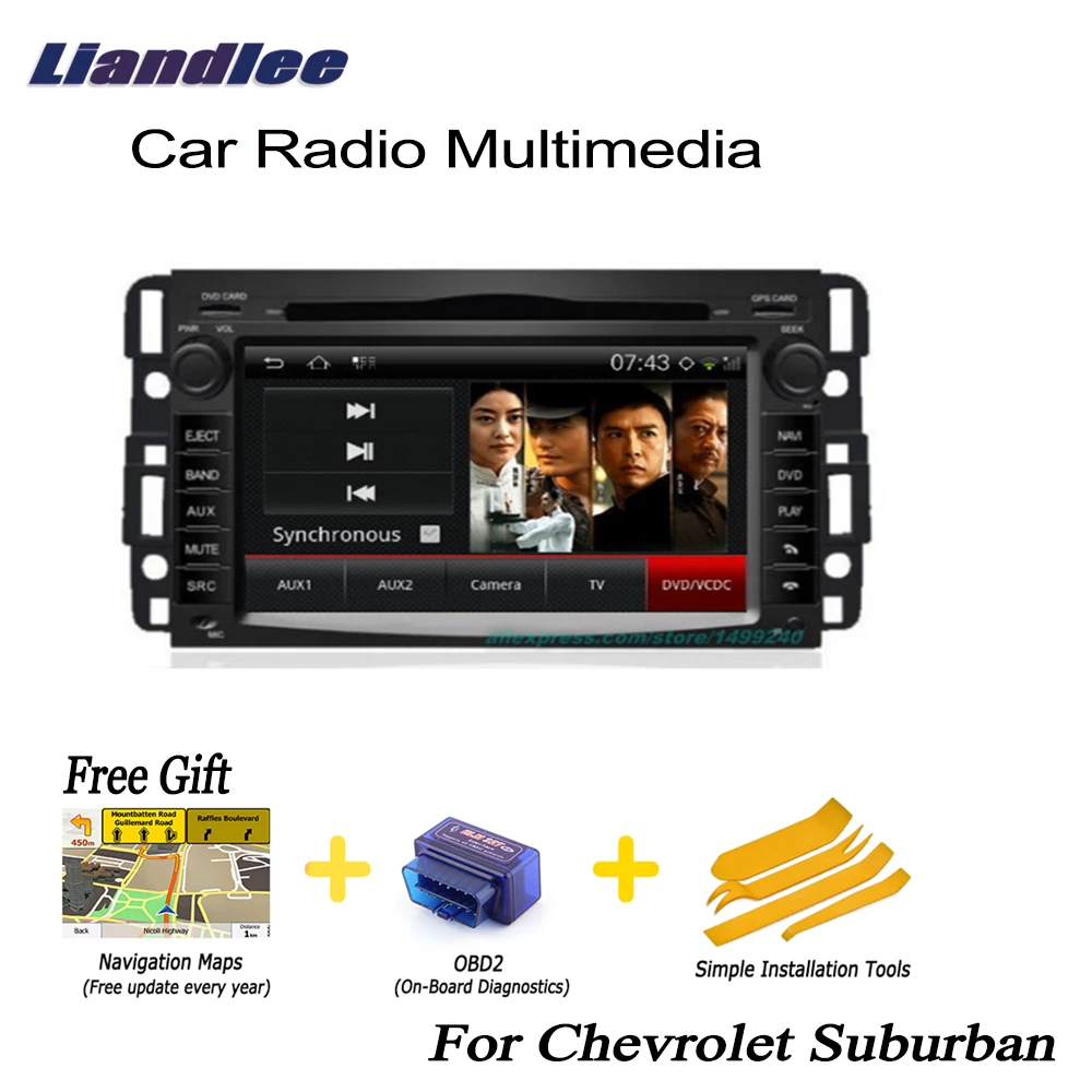 Liandlee For Chevrolet Suburban 20072012 2 din Car GPS Android Radio