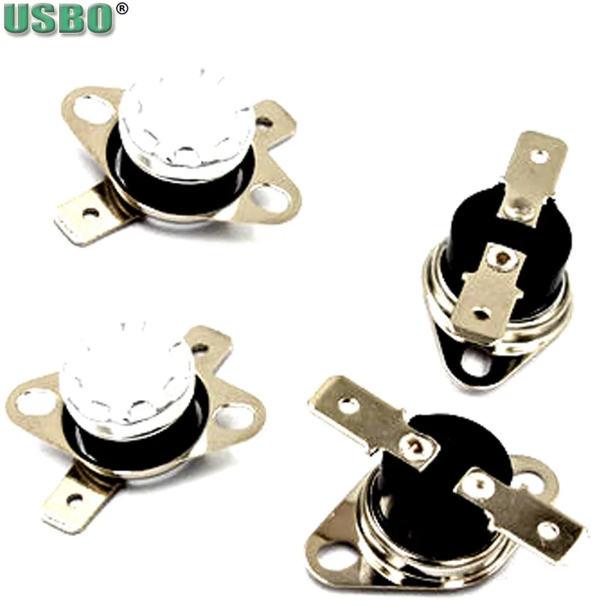 2pcs Normal Close Open Thermostat Switch 5 10 15 20 25 30 40 45 50 55 60 65 70 75 80 85 90 95โ Temperature Sensor Switch KSD301