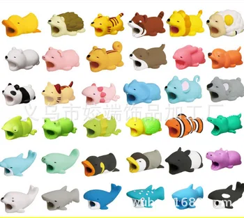 

Novelty funny toy bite a data line protector bite an apple data line protector