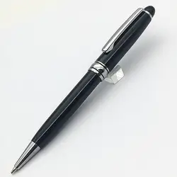 Высокое качество стационарные письменные принадлежности Montbao шариковая ручка черный с серебряным зажимом механический шар ручка