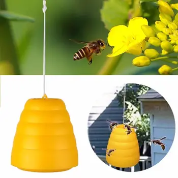 

Flying Hanging Wasp Bee Trap Fly Flies Insect Bug Pest Repeller Insect Reject Honey Pot Traps Poison Repellent