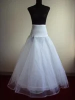 In Stock 2014 Hot Sale 1 Hoop A Line Bone Petticoats For Wedding Dress Underskirt Accessories Slip With Lace Trim