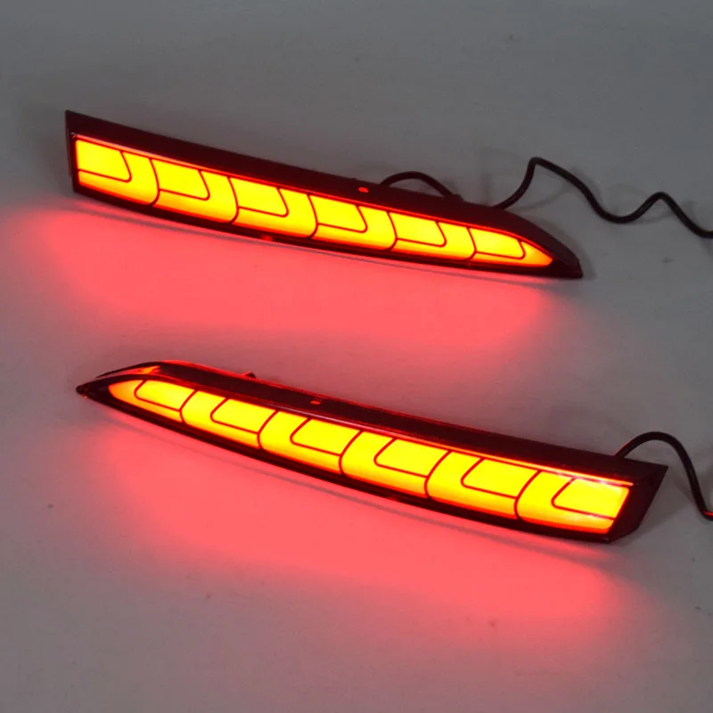 

AKD 2PCS LED Rear Fog Lamp For Hyundai Accent Solaris 2017 2018 2019 Bumper Light LED Brake Light Reflector Warning Light