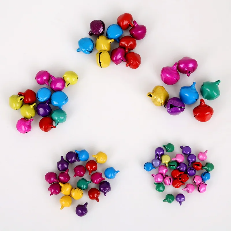

50-300PCS Jingle Bells Gold & Silver&Mixed Iron Loose Beads For Festival Party Christmas Tree Decorations DIY Craft Supplier