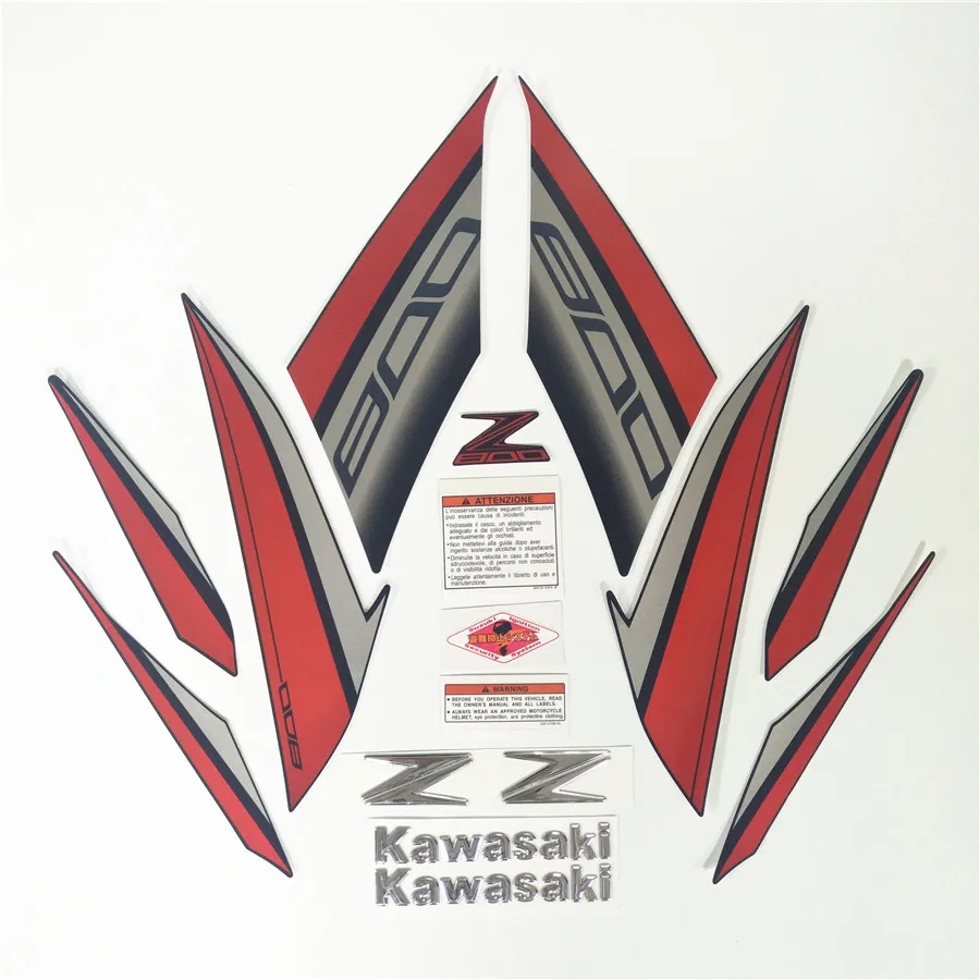 Мотоцикл для Kawasaki Z800 13-14-15-16 Z 800 2013- стикер обтекатель комплект аппликация Высокое качество весь автомобиль наклейка - Цвет: Orange 800