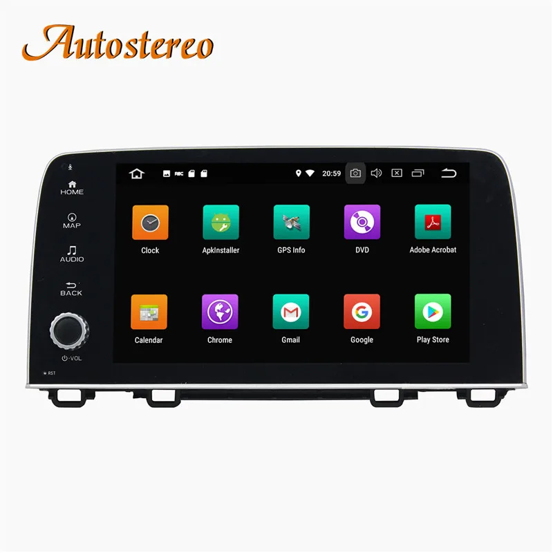 Autostereo Android 8 4 + 32 г DVD плеер автомобиля gps навигации для Honda CRV 2017 2018 головного устройства мультимедийный магнитофон