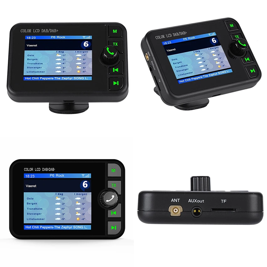 

7.5*5*2.2inUSB Charger Car DAB Radio Receiver Adapter LCD Screen Bluetooth Transmitter