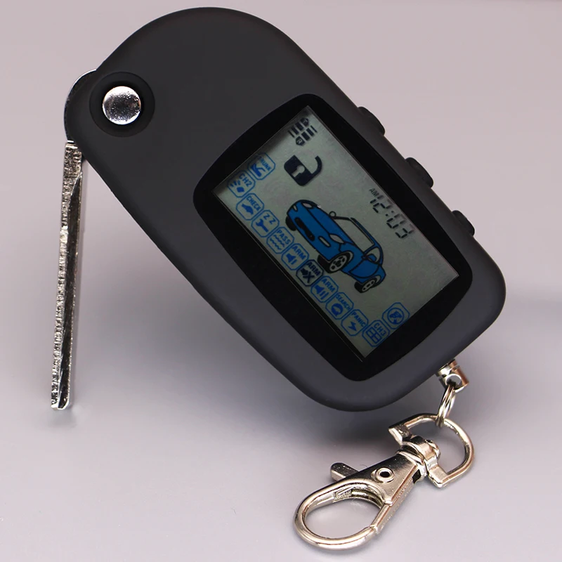 

A6 two Way Lcd Remote Controller Key Fob Chain Auto Car Alarm Keychain For Engine Starter Starline A6 Fob Keychain Body Remote