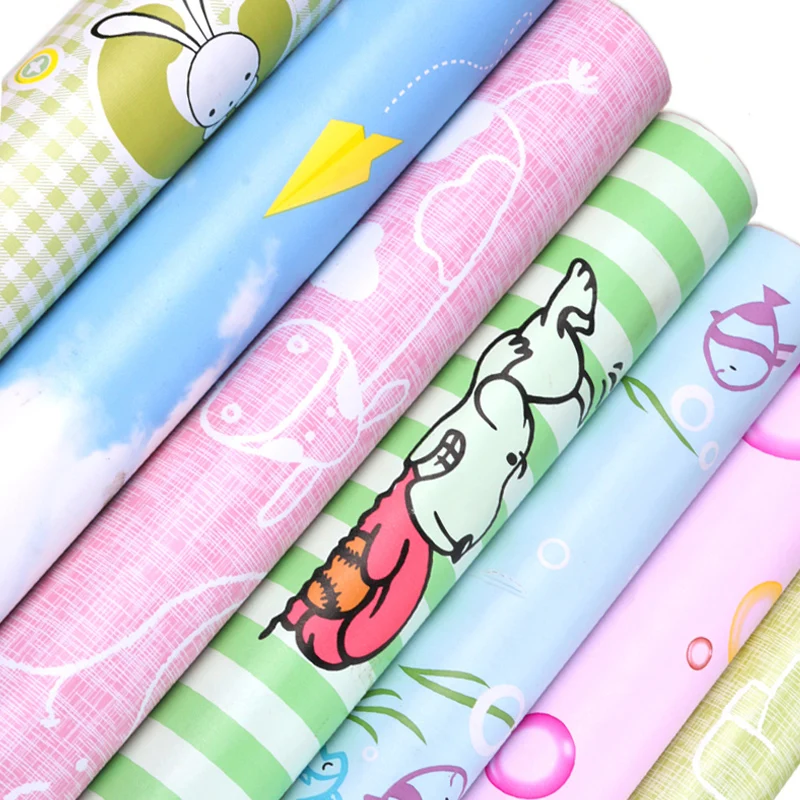 الأزرق المشارب pvc الفينيل لديهم الغراء للماء الطفل الطفل نوم التلفزيون الأثاث خزانة الباب الخلفي المكتب جدار ملصقا