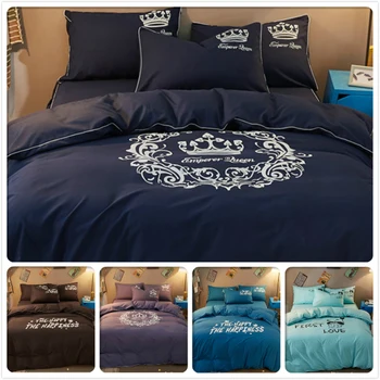 

2018 Concise Style Boy Girl Kids 3/4 pcs Bedlinens 1.5m 1.8m 2.0m 2.2m Flat Sheet Duvet Cover Bedding Sets Bedclothes Bed Linens