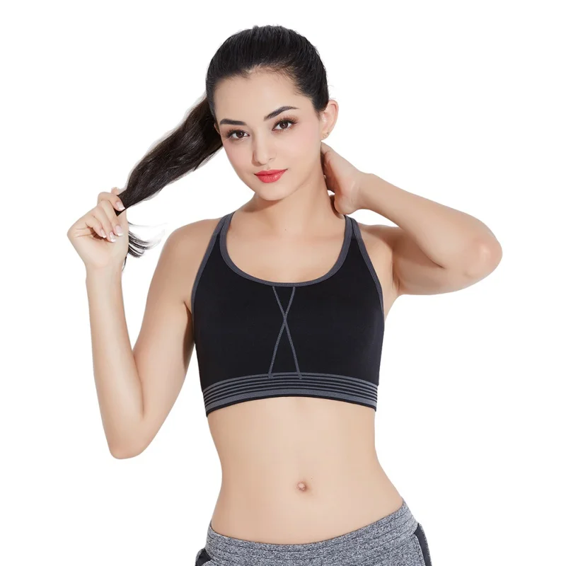 Sexy Women Sports Bra Breathable Female Yoga Stretch Athletic Push Up