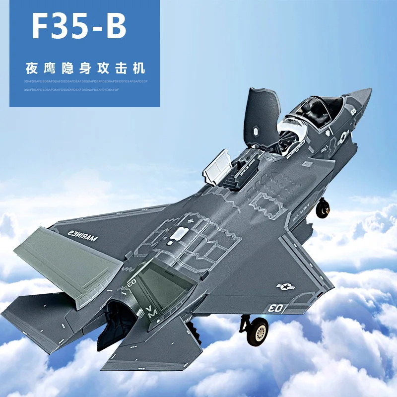 AF1 Alloy Aircraft Model F-35B Fighter Simulation Model Toy Collection Gift 1:72