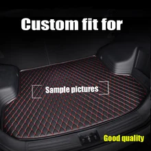RKAC CARRO Couro Tampa Traseira Tronco Forro De Carga Tronco Piso Bandeja esteiras para Mercedes Benz GLK X204 GLA G63 GL X164 2008-2017 MAT