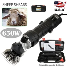 650W Electric Shearing Clipper Shear 6 Adjustable Speed Sheep Goats Shears Shearing Machine Cutter Wool Scissor Power Tool 320w electric shearing machine sheep goat clipper shears wool shearing livestock trimmer farm kit 320w us uk plug