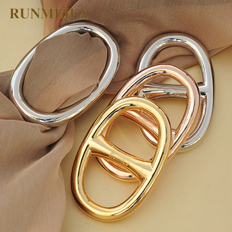 Пряжка для шарфа H образной формы RUNMEIFA из эмалированного гелевого сплава