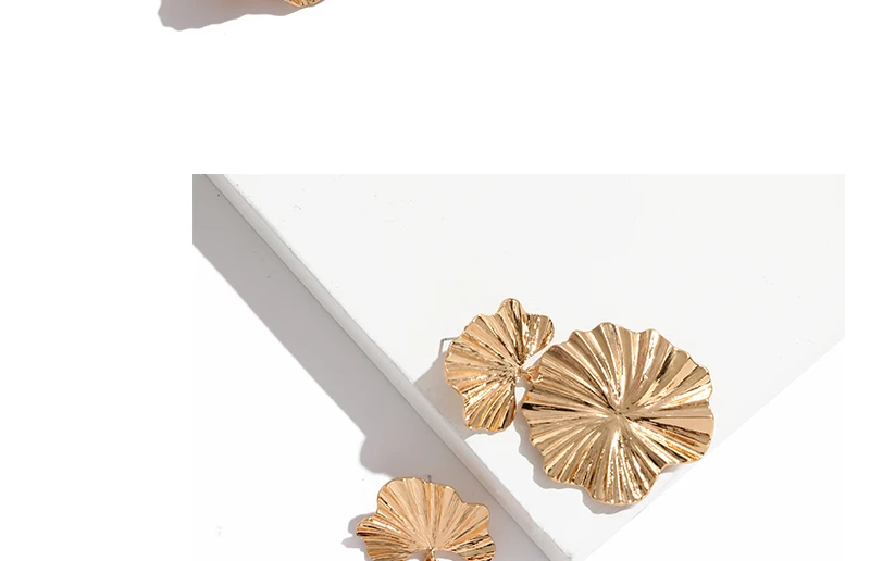 Leaf Drop Dangle Earrings Female Party Wedding Long Gold Color Earings For Women Vintage Indian Earrings Hanging Jewelry (2)