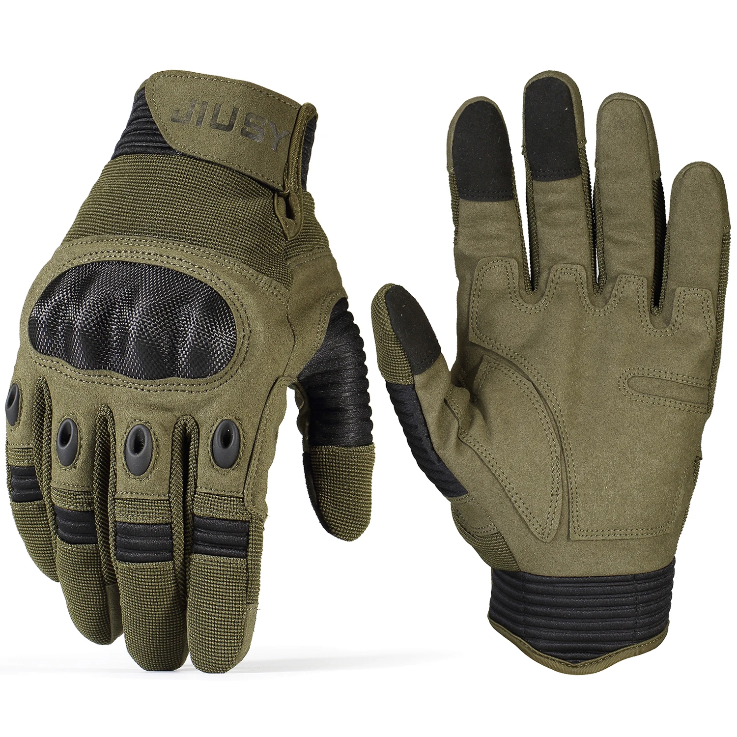 Black, M GES Motorbike Gloves Men Full Finger Motorcycle Gloves Touch Screen ATV Riding Motocross Racing Gloves