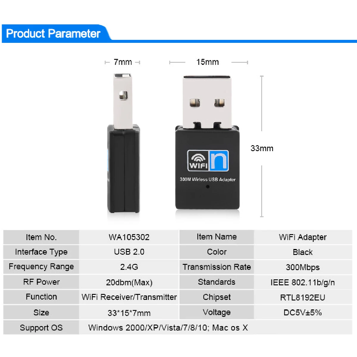 LEORY USB wifi адаптер 802.11n 300 Мбит/с Wi Fi ключ сетевая LAn карта Wifi приемник сетевые