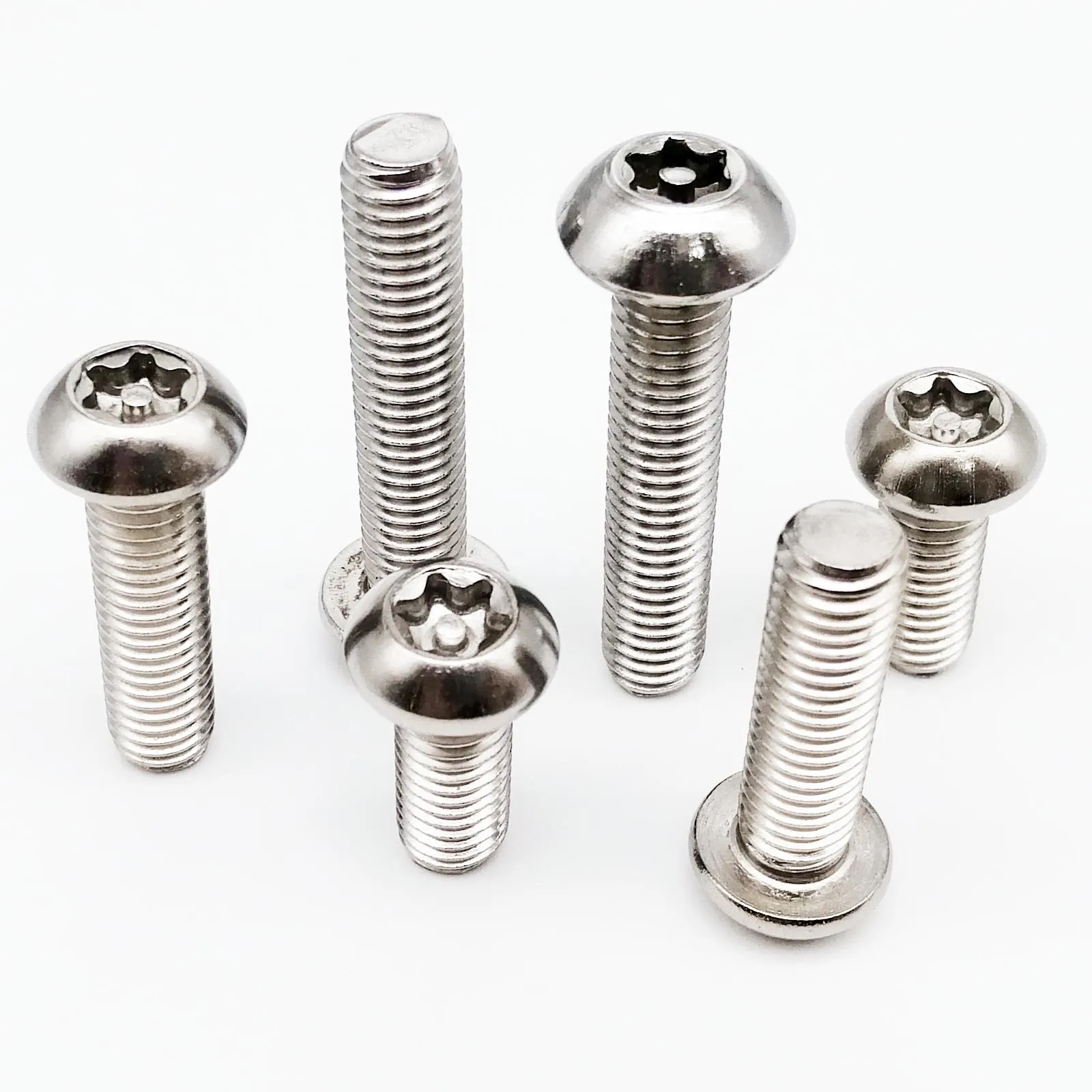 

10/50pcs M3 M4 M5 M6 M8 A2-70 304 stainless steel Six Lobe Torx Button Pan Round Head with Pin Tamper Proof Security Screw Bolt